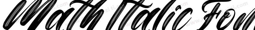 Math Italic Font字体转换